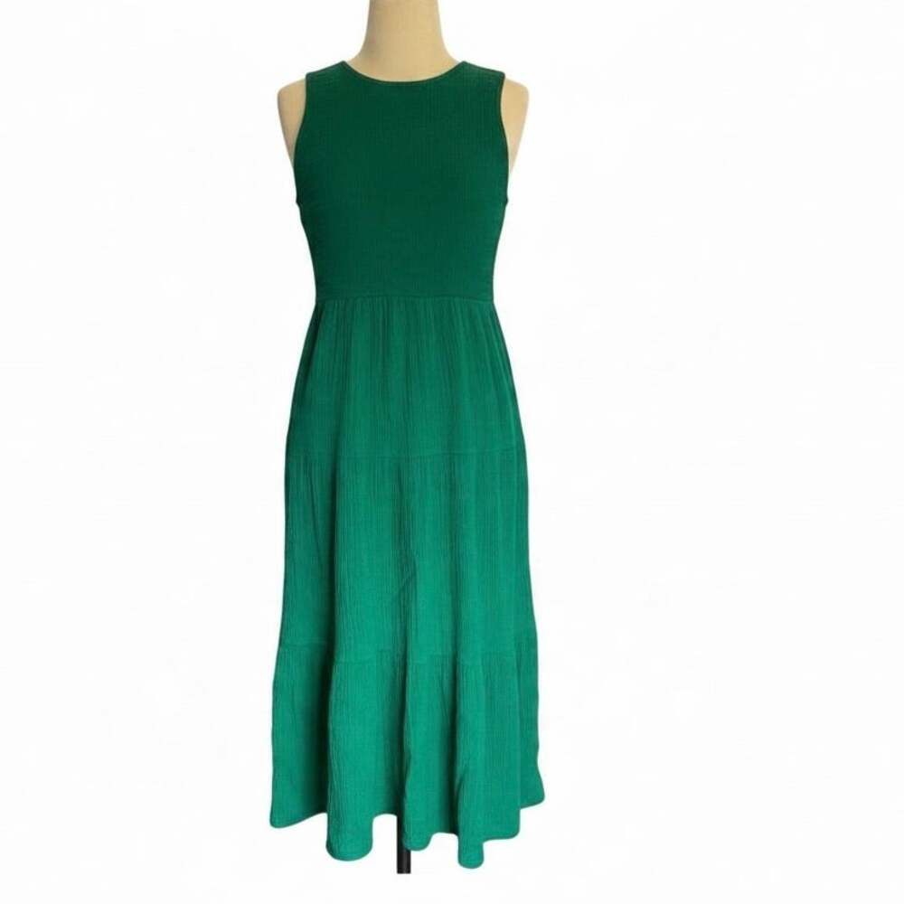 NWT - Calvin Klein Emerald Green Tank Dress - 10